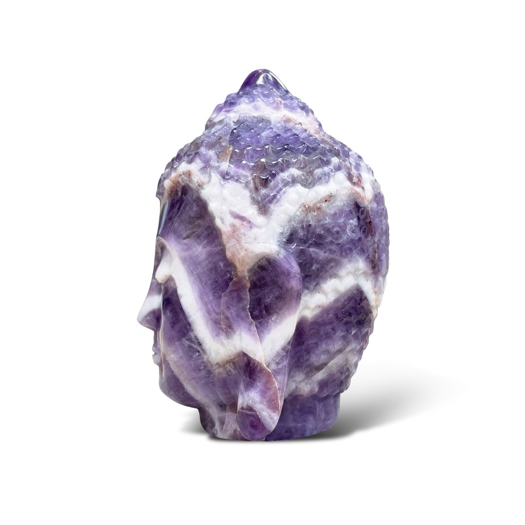 Amethyst Buddha Head