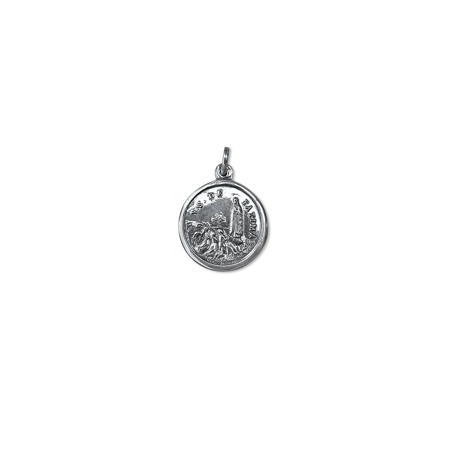 Our Lady of Fátima Double-Sided Circle Medal
