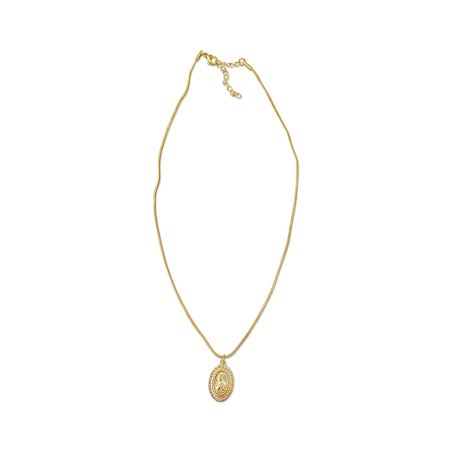 Lady of Lisbon Heart Border Necklace
