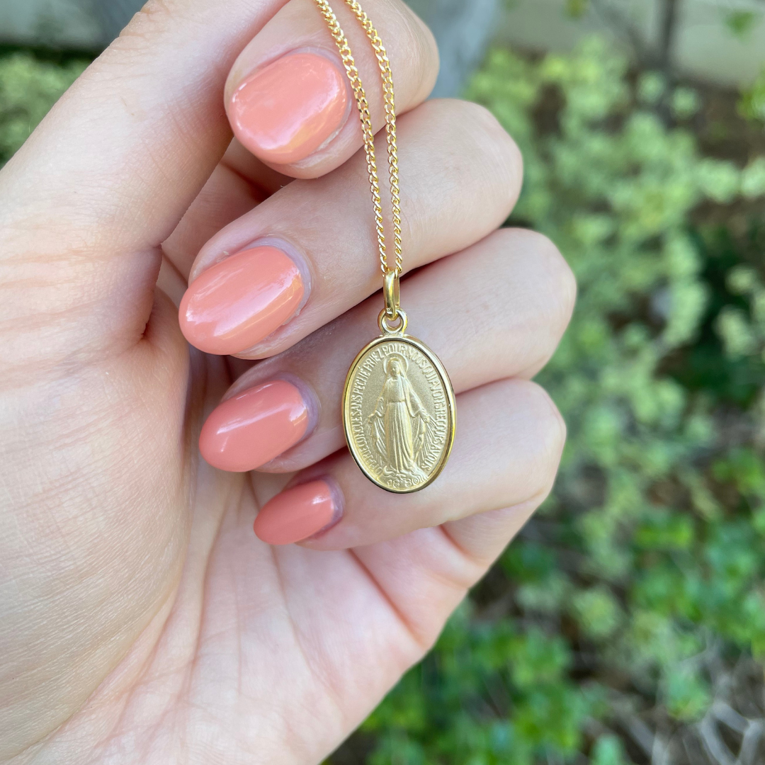 Matte Miraculous Medal from Lourdes