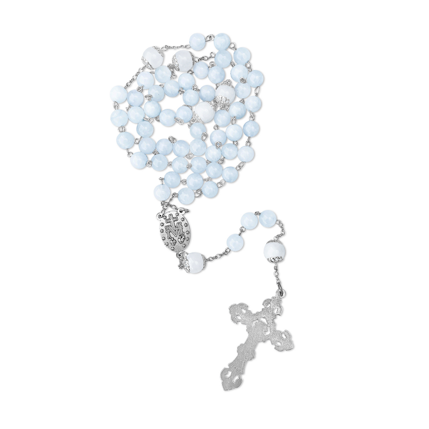 Aquamarine & Moonstone Rosary