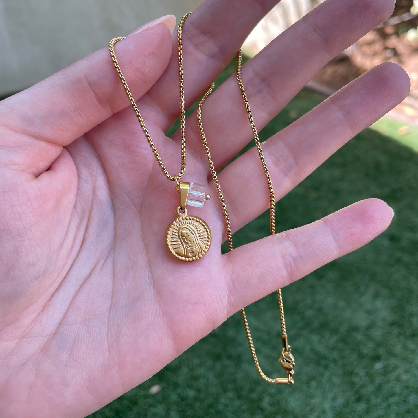 Lady of Lisbon Sacred Heart Necklace