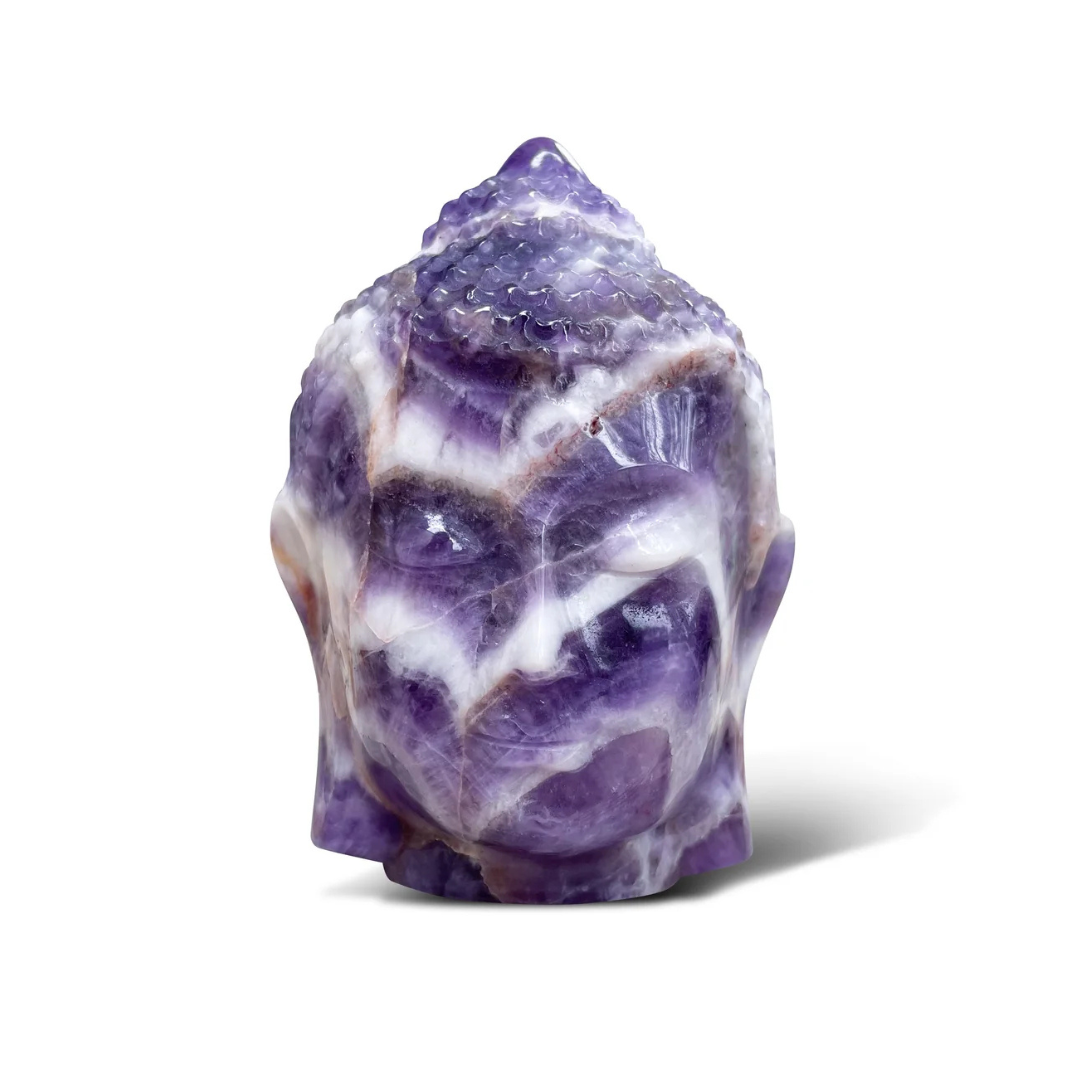 Amethyst Buddha Head