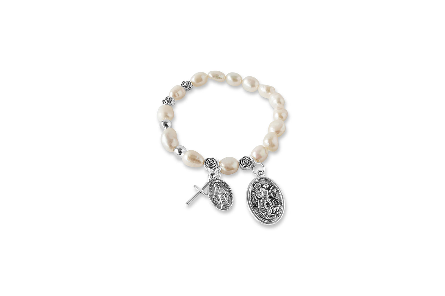 Pearl Rosary Protection Bracelet