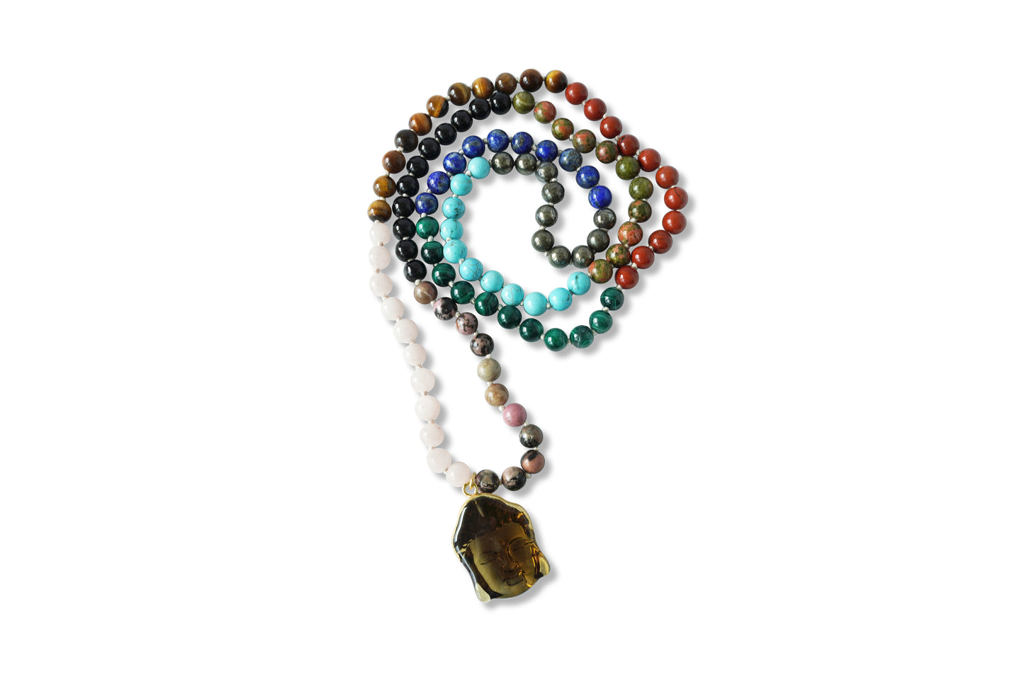 Buddha Color Block Mala