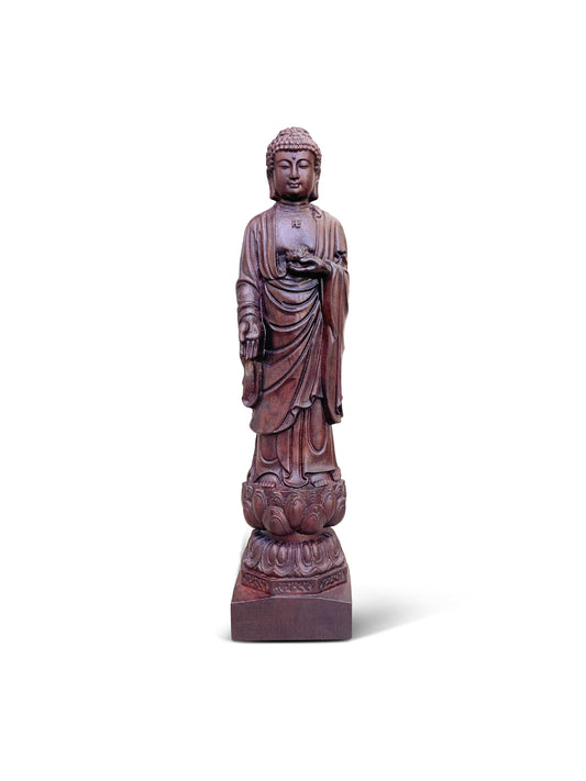 Carved Wooden Buddha Statue