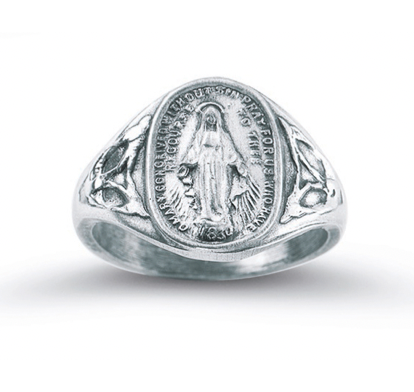 Miraculous Medal Signet Ring