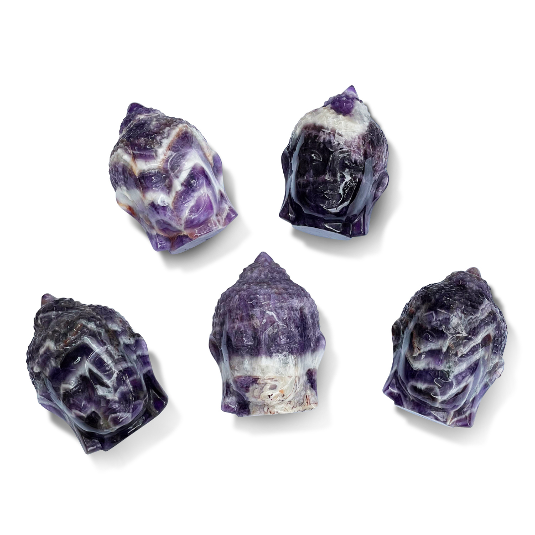 Amethyst Buddha Head