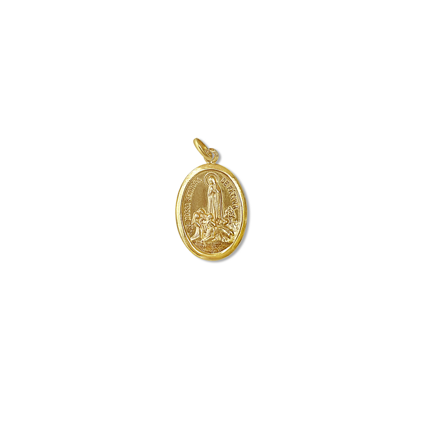 Our Lady of Fátima Double-Sided Oval Medal