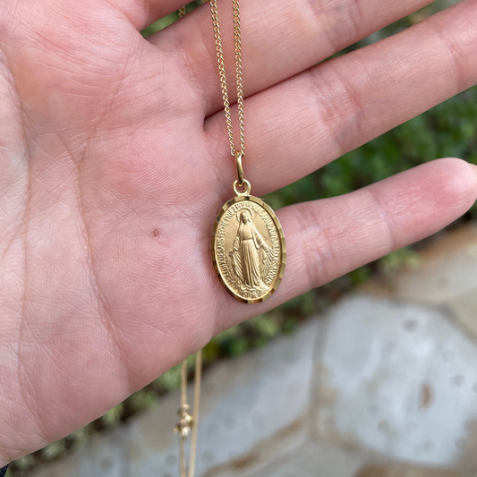 Matte Miraculous Medal from Lourdes