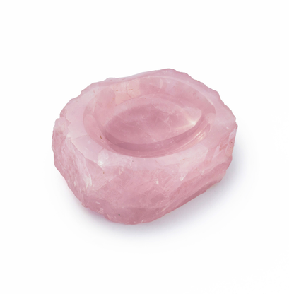 Rose Quartz Soap Dish - Rough