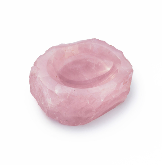 Rose Quartz Soap Dish - Rough