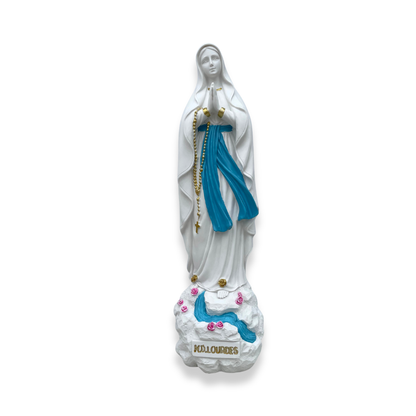 Notre Dame de Lourdes with Roses Statue