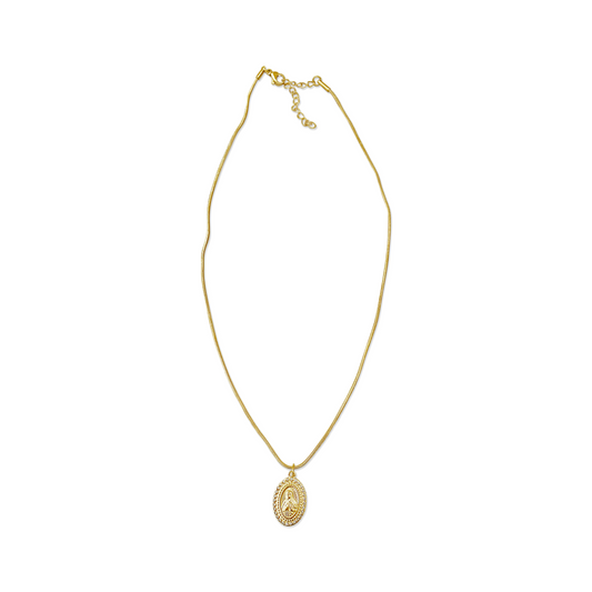 Lady of Lisbon Heart Border Necklace