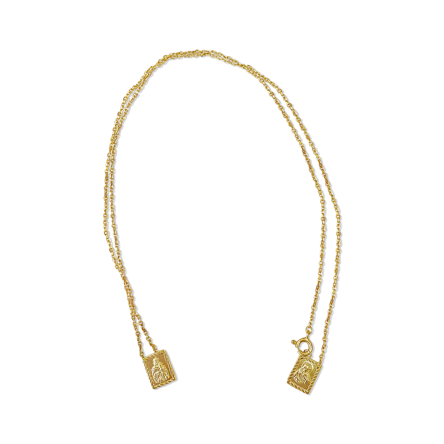 Braided Frame Scapular Necklace