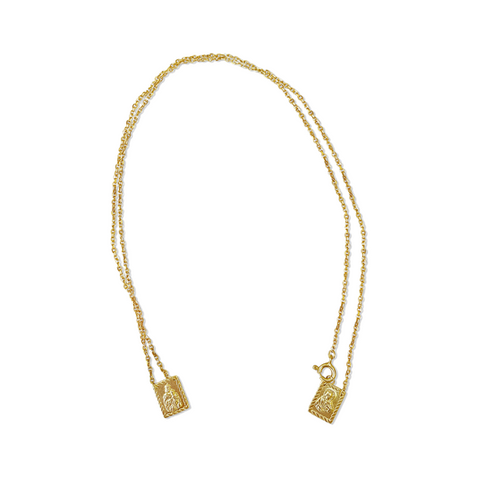 Braided Frame Scapular Necklace
