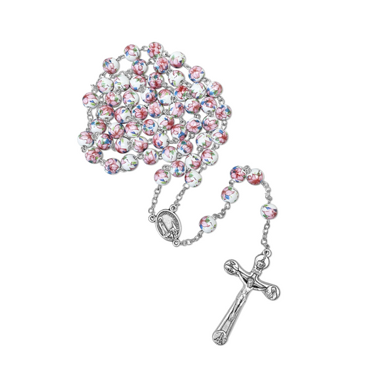 Floral Terra de Fátima Rosary