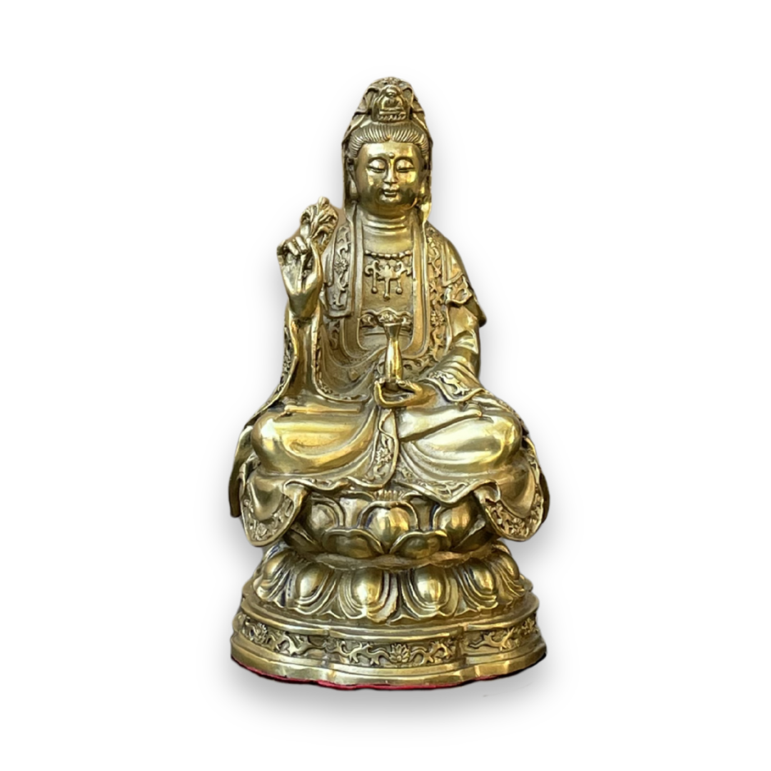Brass Kuan Yin Statue