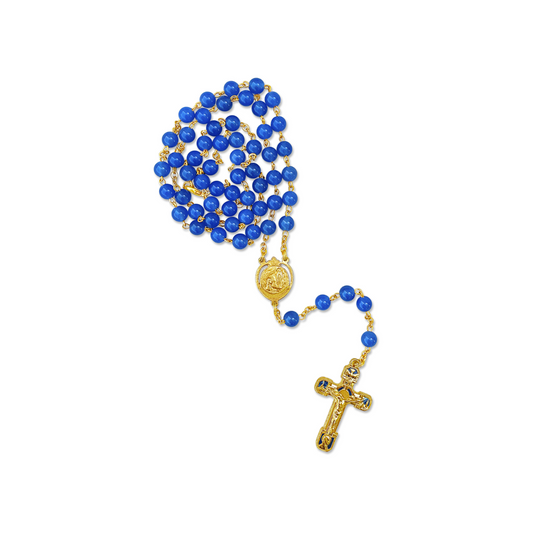 Heart-Shaped Marian Medal Lourdes Rosary