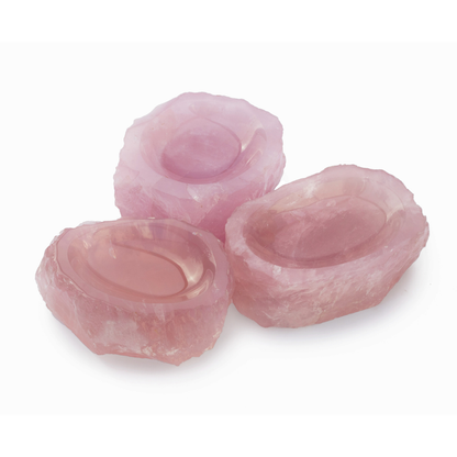 Rose Quartz Soap Dish - Rough