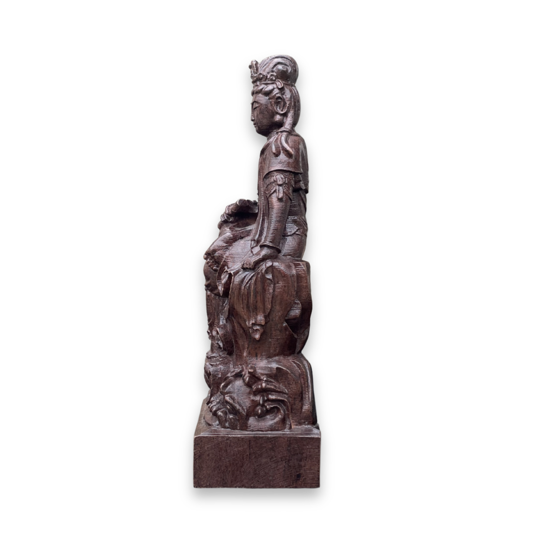 Sacred Lotus Kuan Yin Statue