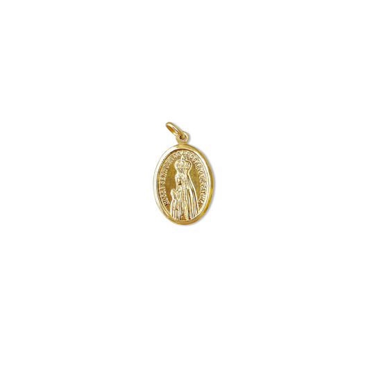 Our Lady of Fátima Double-Sided Oval Medal