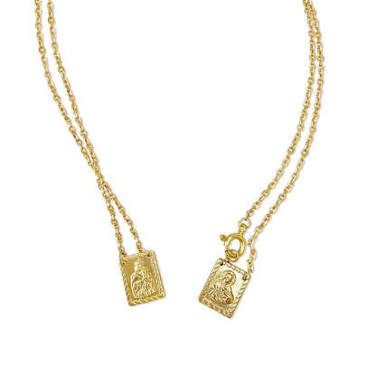 Braided Frame Scapular Necklace