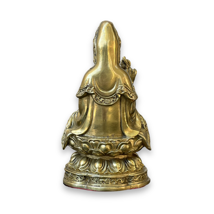 Brass Kuan Yin Statue