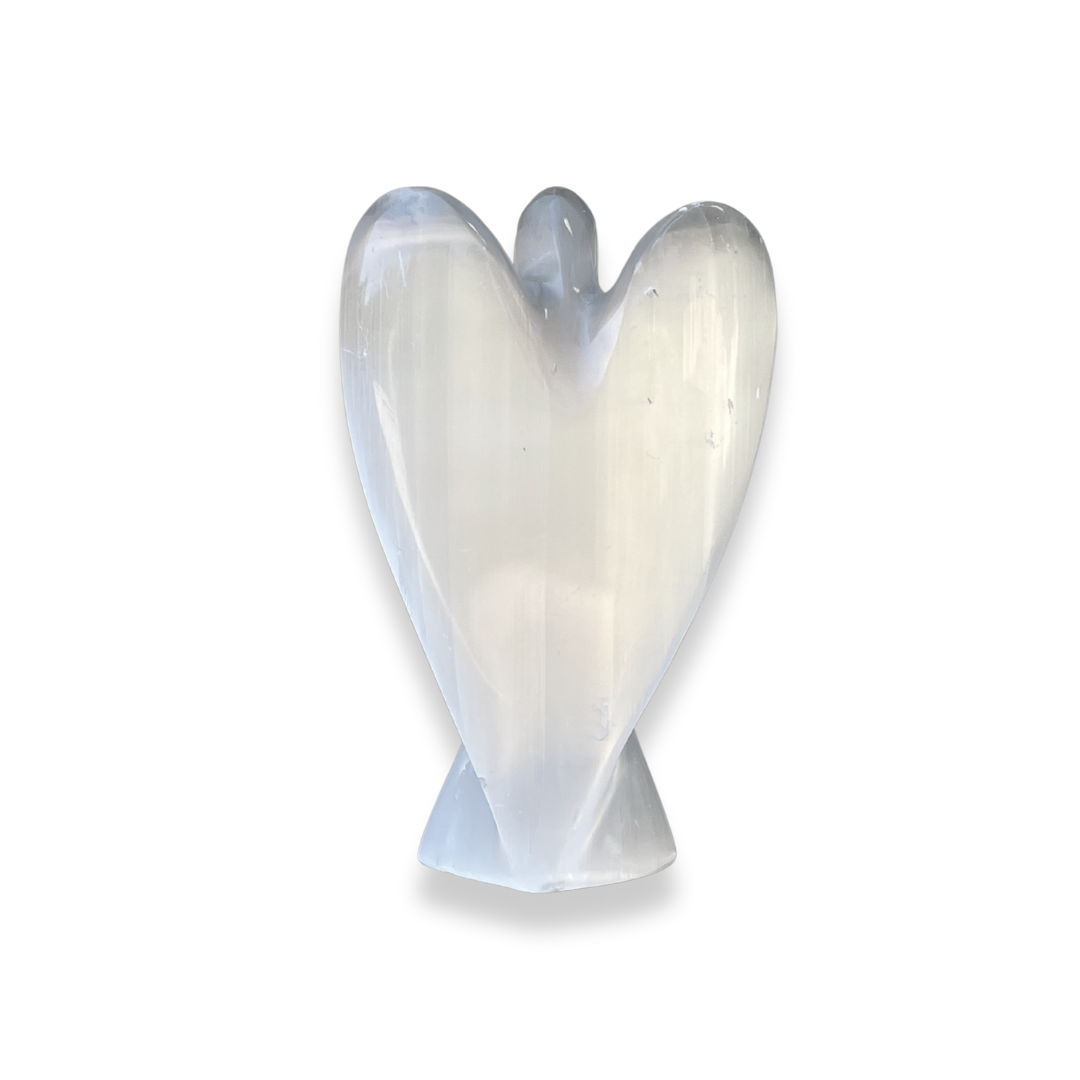 Selenite Angel Statue