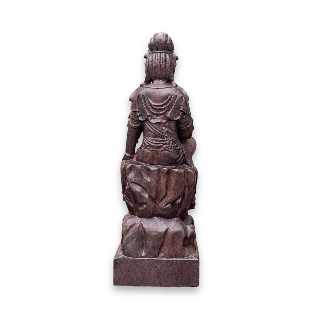 Sacred Lotus Kuan Yin Statue