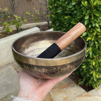 Om Mani Padme Hum Tibetan Singing Bowl