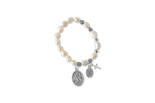 Pearl Rosary Protection Bracelet