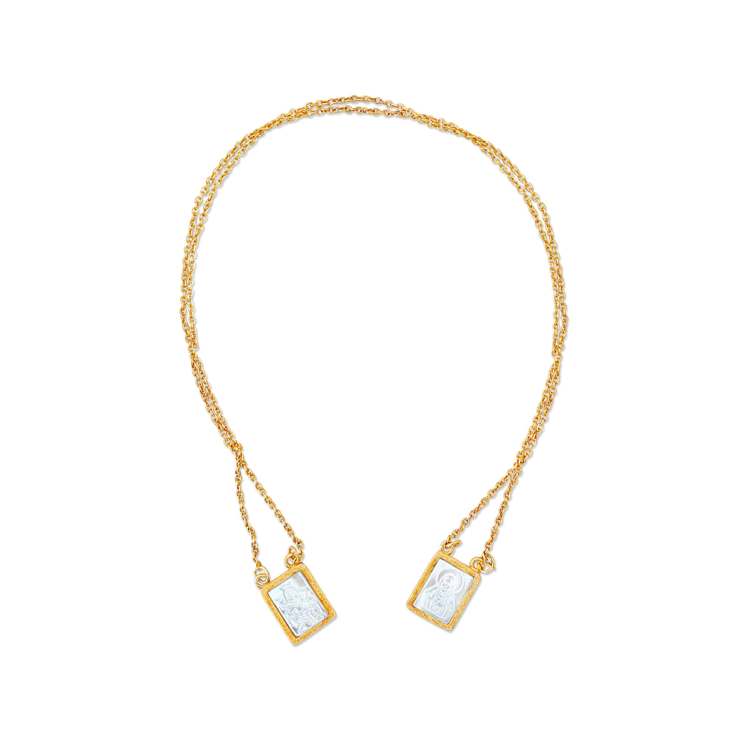Mother-of-Pearl Scapular Necklace