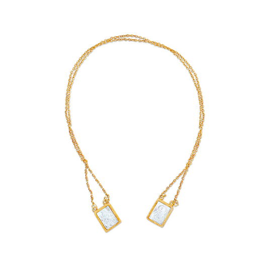 Mother-of-Pearl Scapular Necklace
