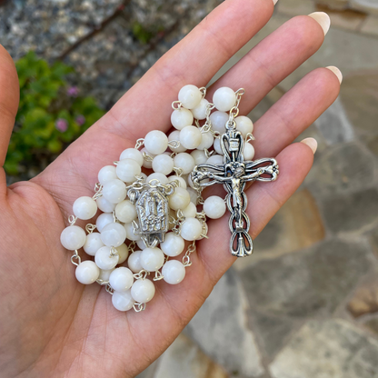 Agua de Fátima Woven Crucifix Rosary