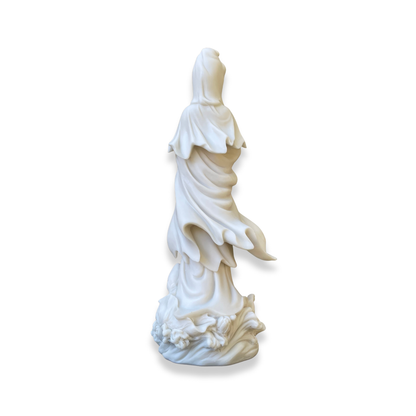 Kuan Yin on Lotus Pedestal Statue