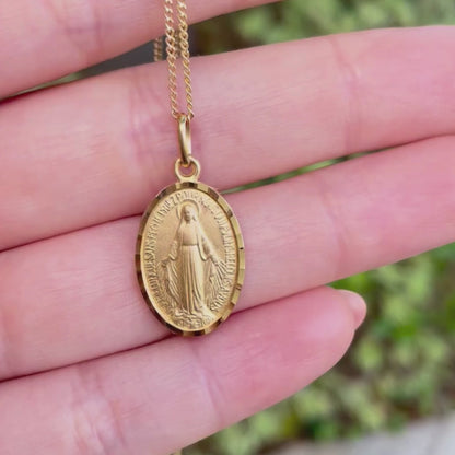 Matte Miraculous Medal from Lourdes